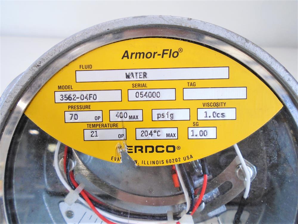 ERDCO Armor-Flo 1" 150# Stainless Steel GPM Water Flow Meter 3562-04F0